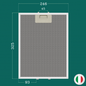 ALUMINUM FILTER FOR KITCHEN HOOD 246 x 325 mm