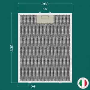 ALUMINUM FILTER FOR KITCHEN HOOD 262 x 335 mm