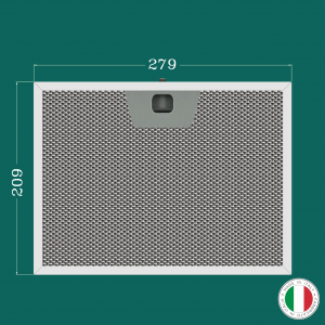 ALUMINUM FILTER FOR KITCHEN HOOD 279 x 209 mm