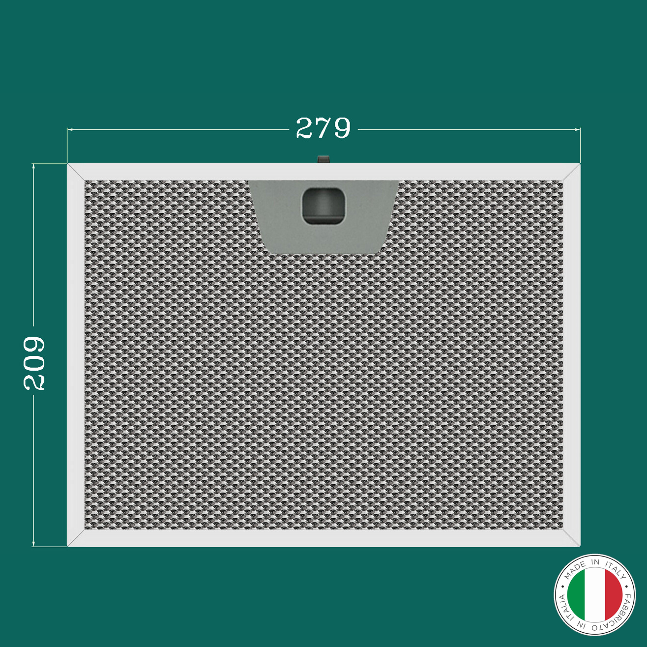 ALUMINUM FILTER FOR KITCHEN HOOD 279 x 209 mm
