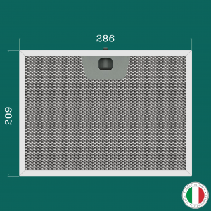 ALUMINUM FILTER FOR KITCHEN HOOD 286 x 209 mm