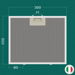 ALUMINUM FILTER FOR KITCHEN HOOD 300 x 250 mm