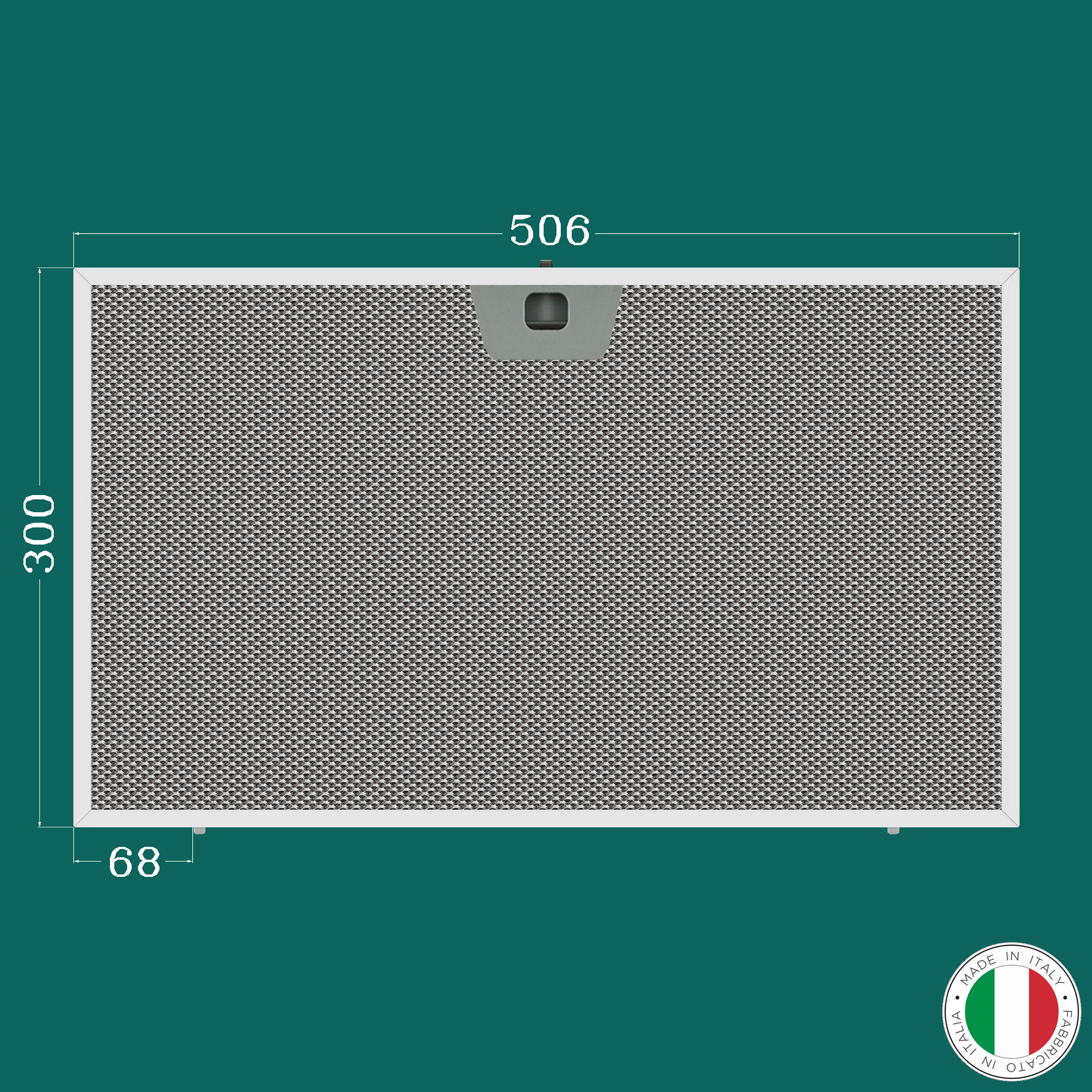 ALUMINUM FILTER FOR KITCHEN HOOD 506 x 300 mm
