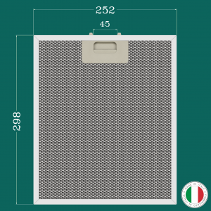 ALUMINUM FILTER FOR KITCHEN HOOD 252 x 298 mm