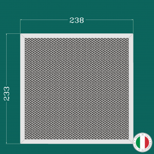 ALUMINUM FILTER FOR KITCHEN HOOD 238 x 233 mm